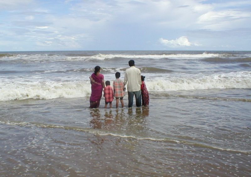 Indian Ocean sea-bath